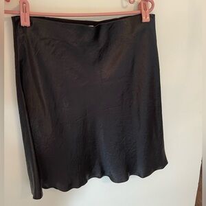 Babaton Slip Satin Mini Skirt